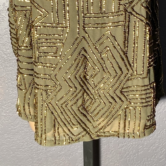 POLO RALPH LAUREN - NWT - tank: 🫒 w gold beads on both sides, lined - XL - Picture 4 of 16